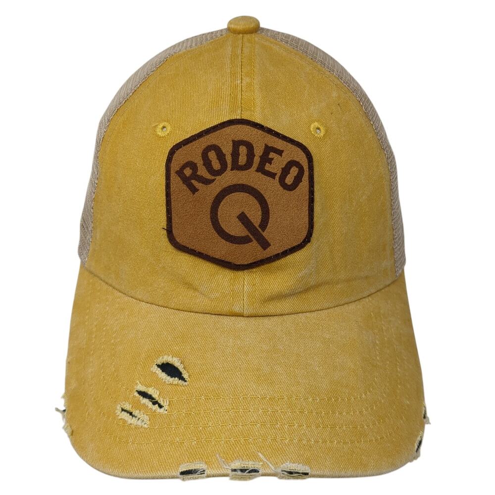 Rodeo Q Slideback Mesh Back Trucker Hat Yellow One Size Nissi Caps